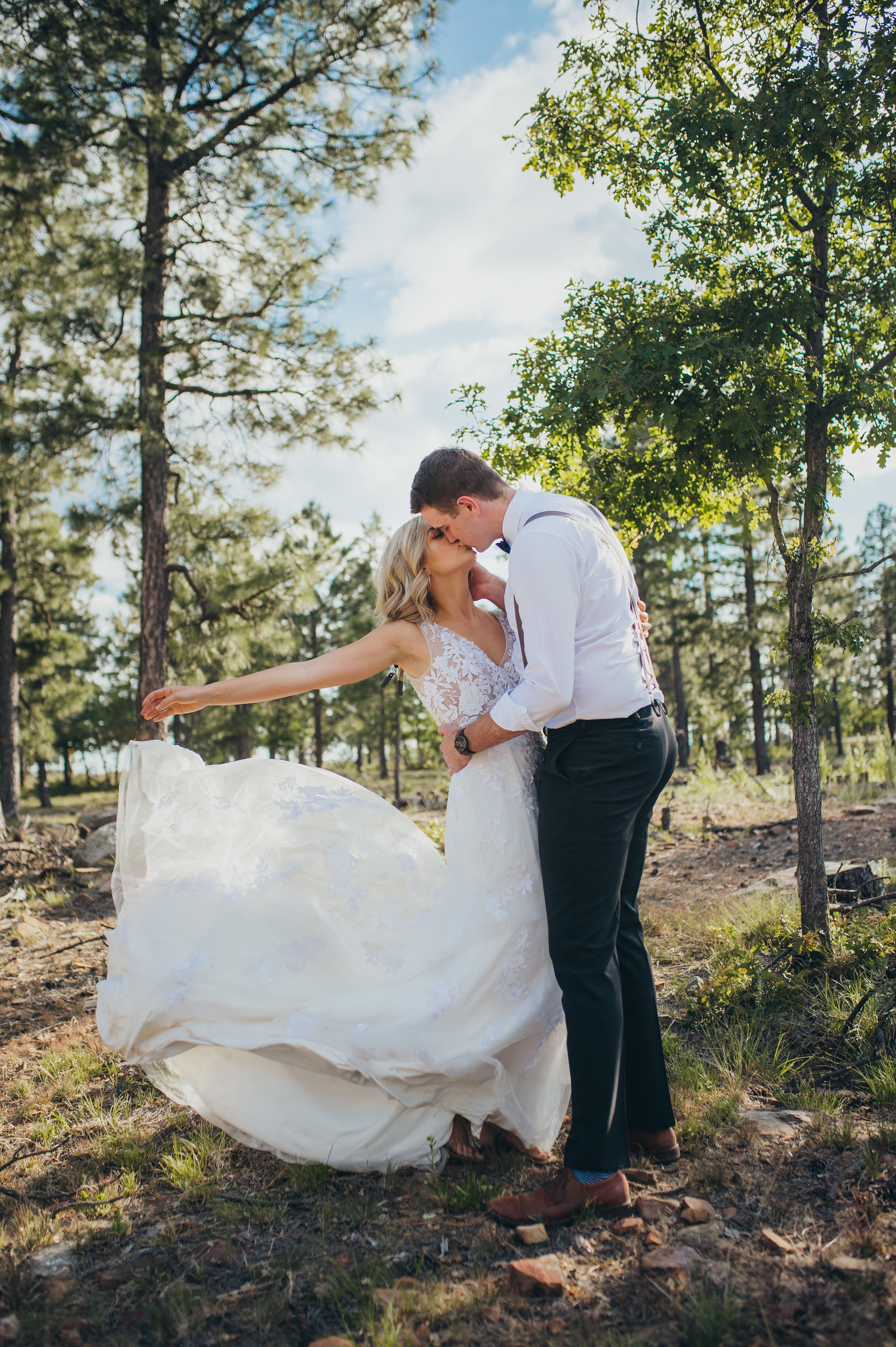 A couples intimate Elopement in Payson, Arizona
