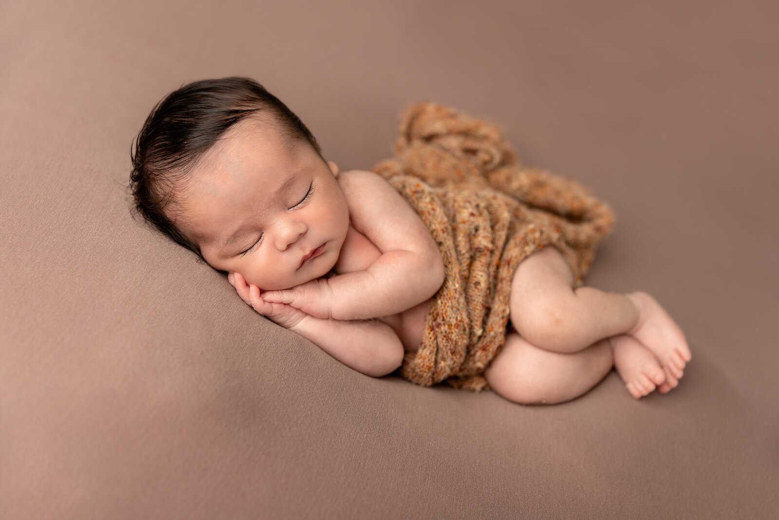 baby sleeping by Newborn Photography Bucks County PA