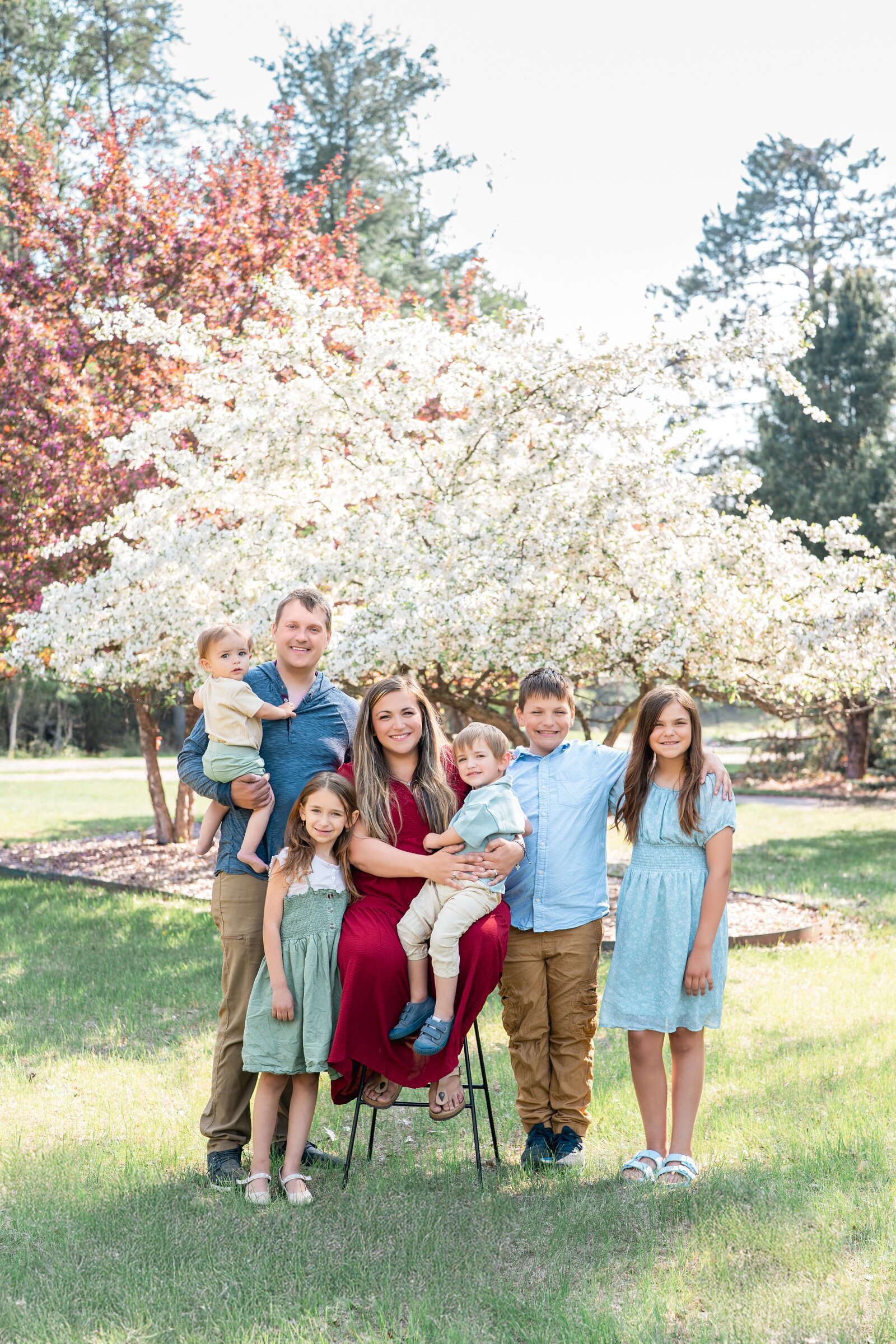 Iron Mountain family photography session at city park in the Upper Peninsula