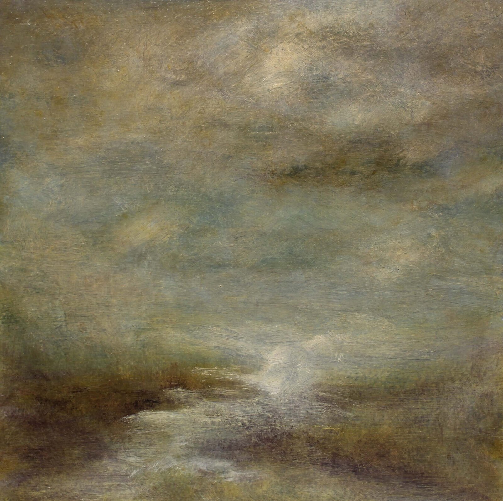 Soft and Moody Sky Oil painting by Jane Mishkind