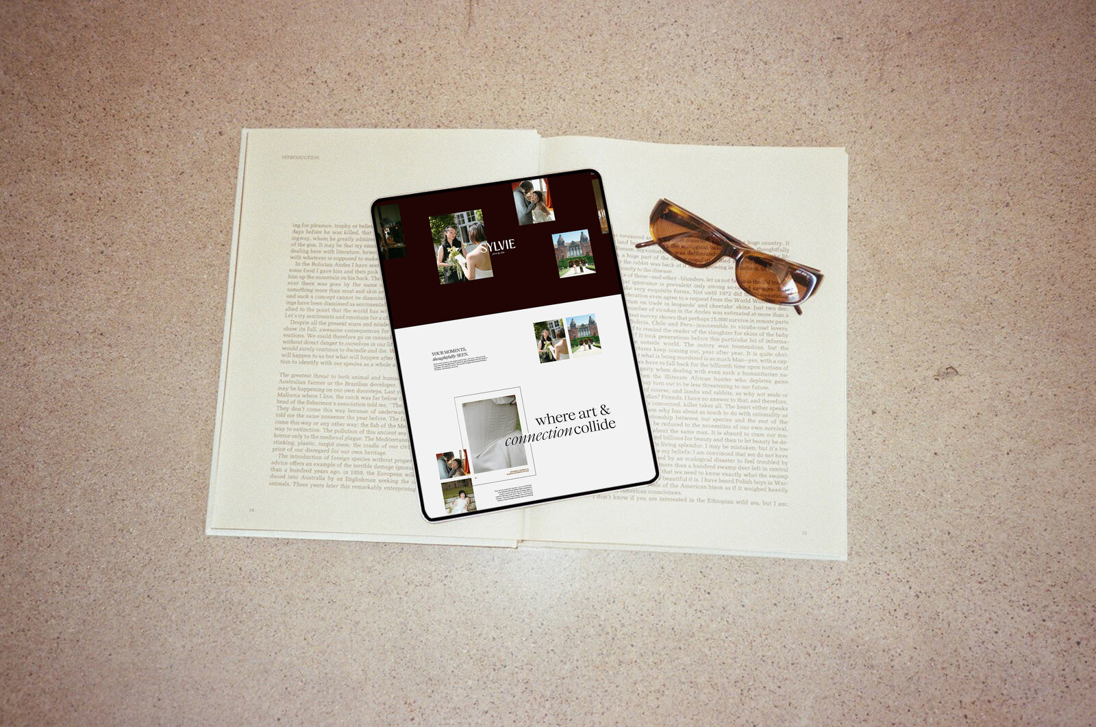 laptop mockup of our new showit website template Sylvie