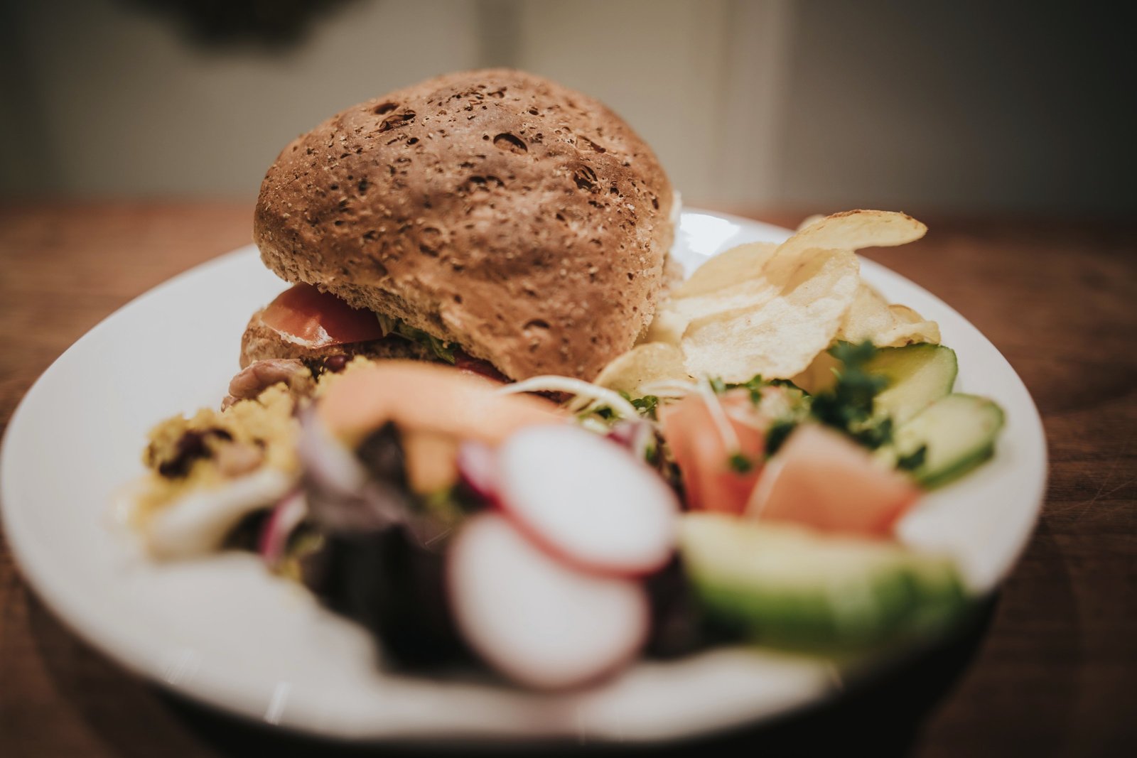 Sandwidge & Salad served at Baldry's Tearoom in Grasmere Village, The Lake District