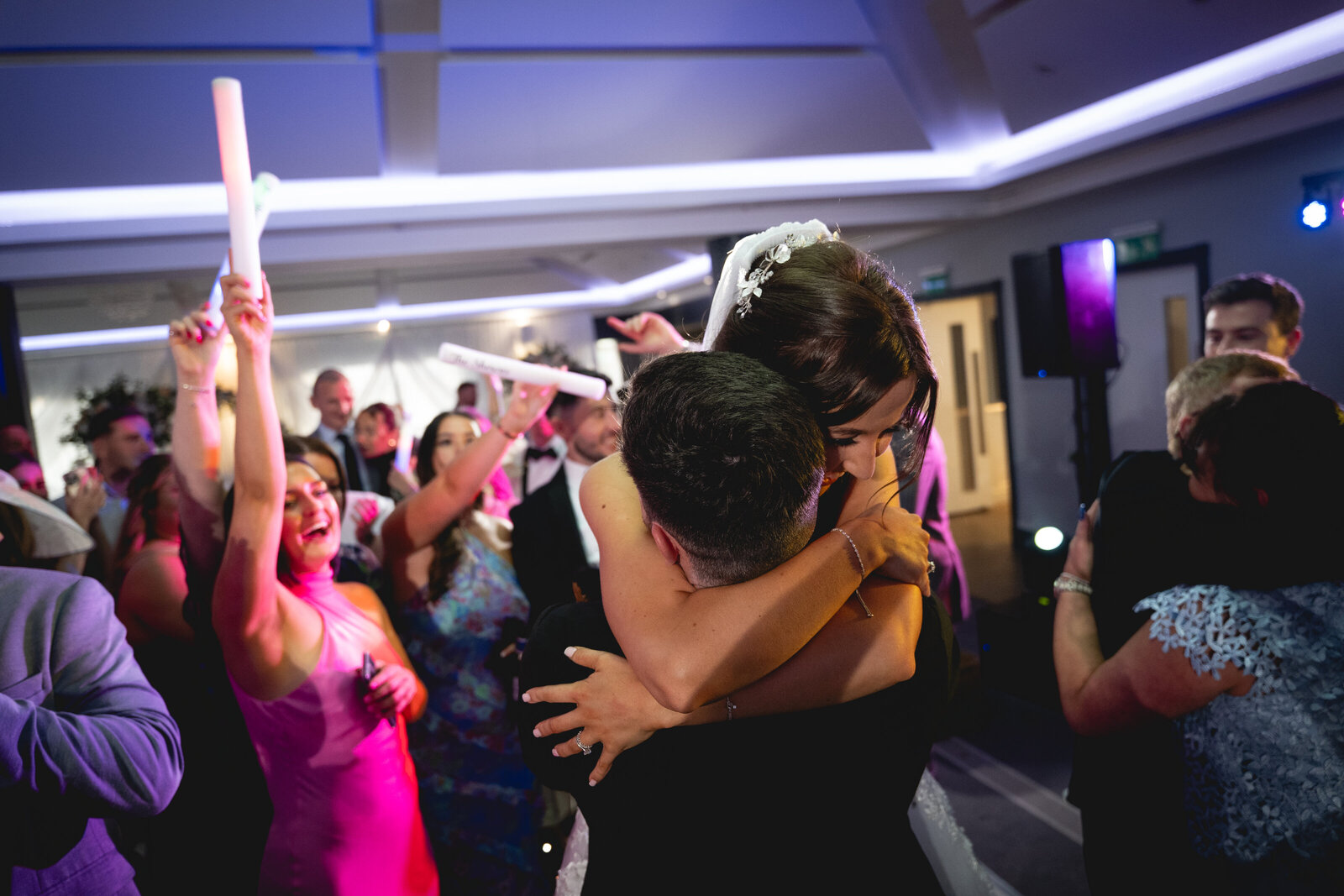 Just after the first dance for Charlotte and Nathan at Formby Hall