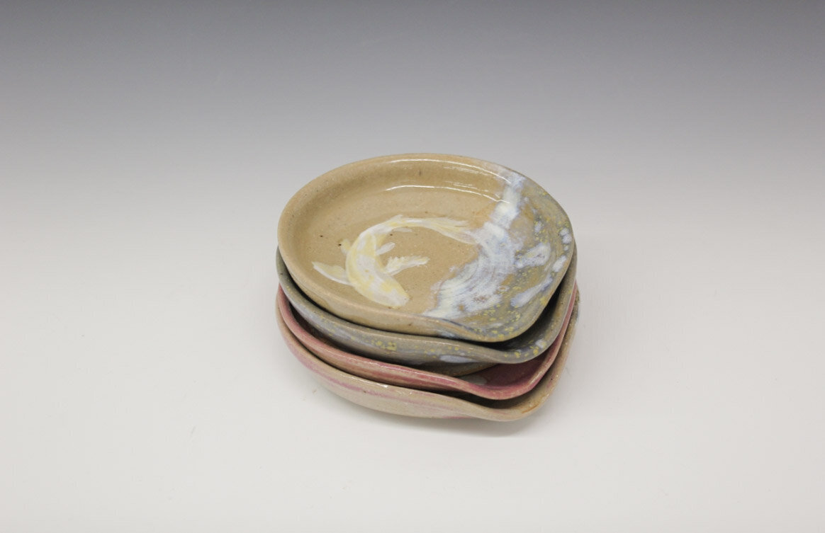 koi spoon rests stacked