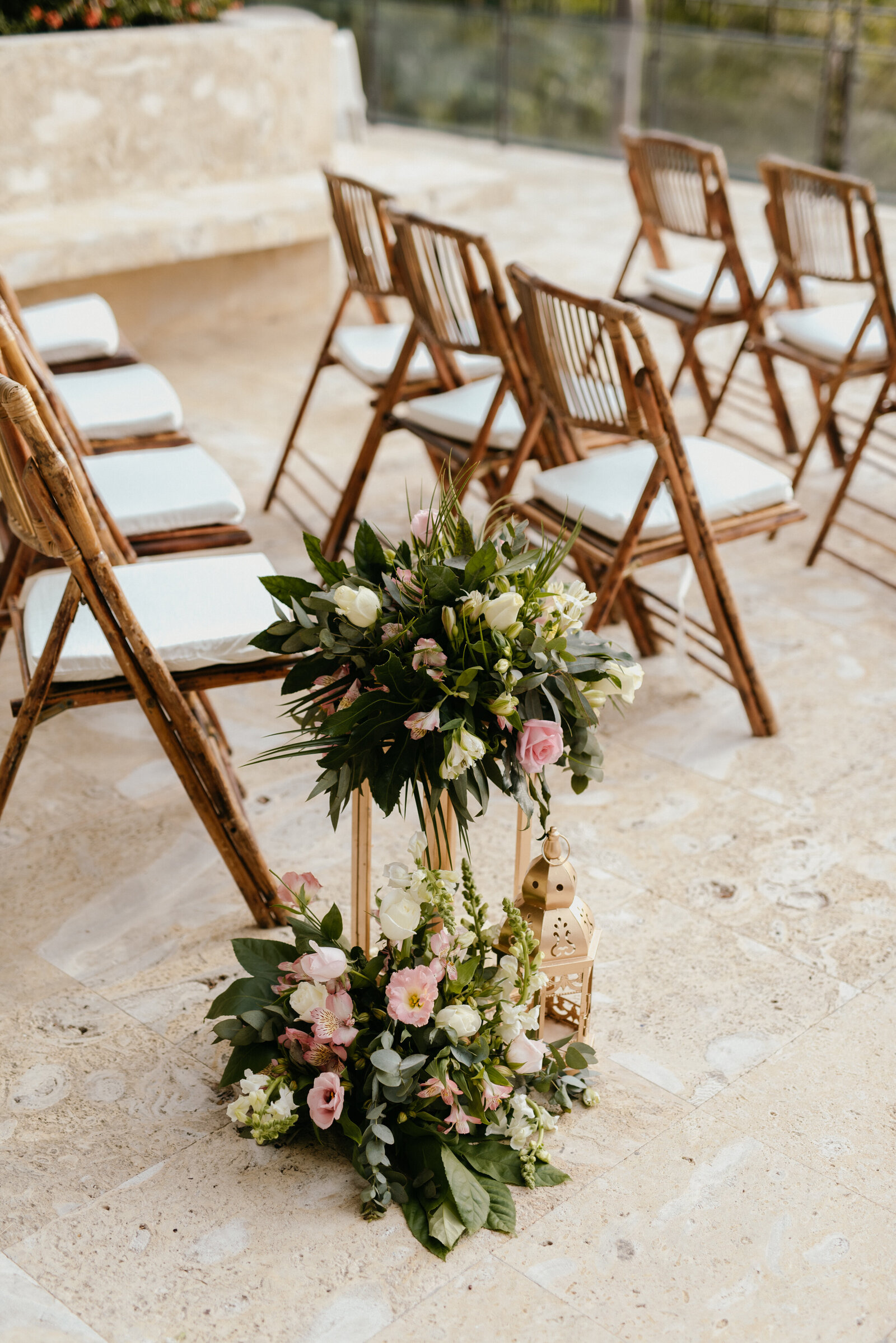 floral aisle decor