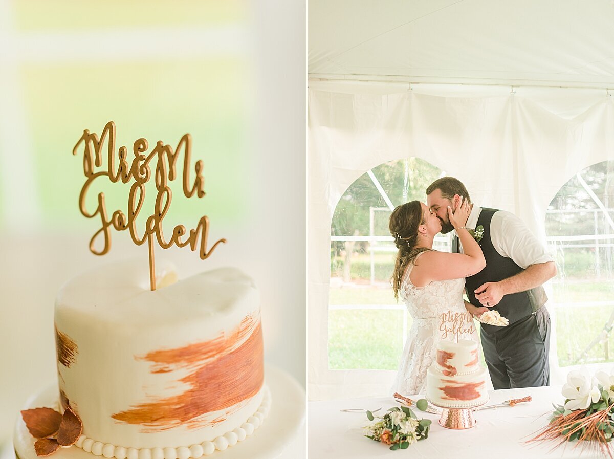 Navy & Rose Summer Backyard Wedding | Danvers, IL_0077