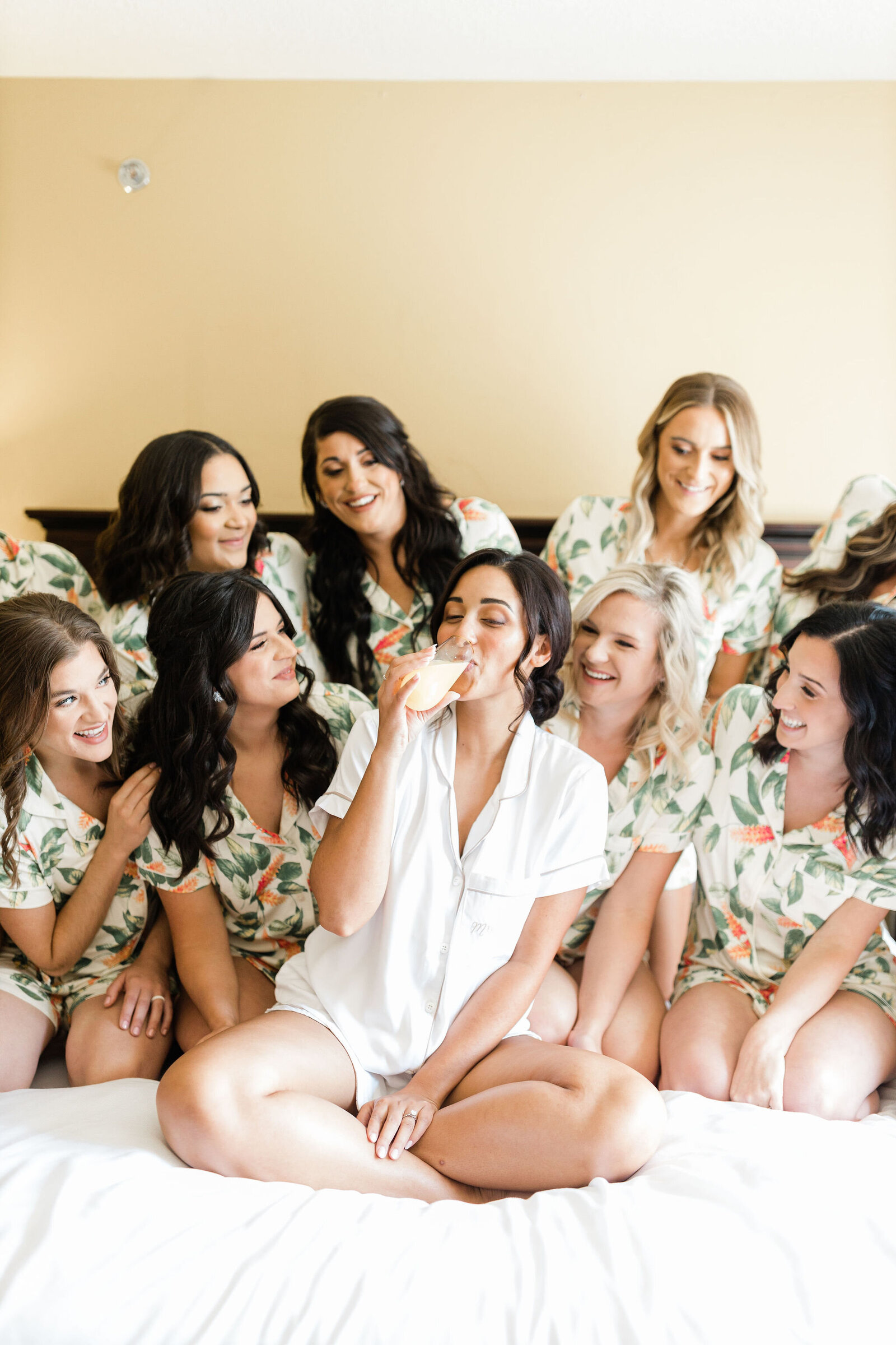 Bridal Party Bed Photos | Cleveland OH | The Axtells Photo and Film