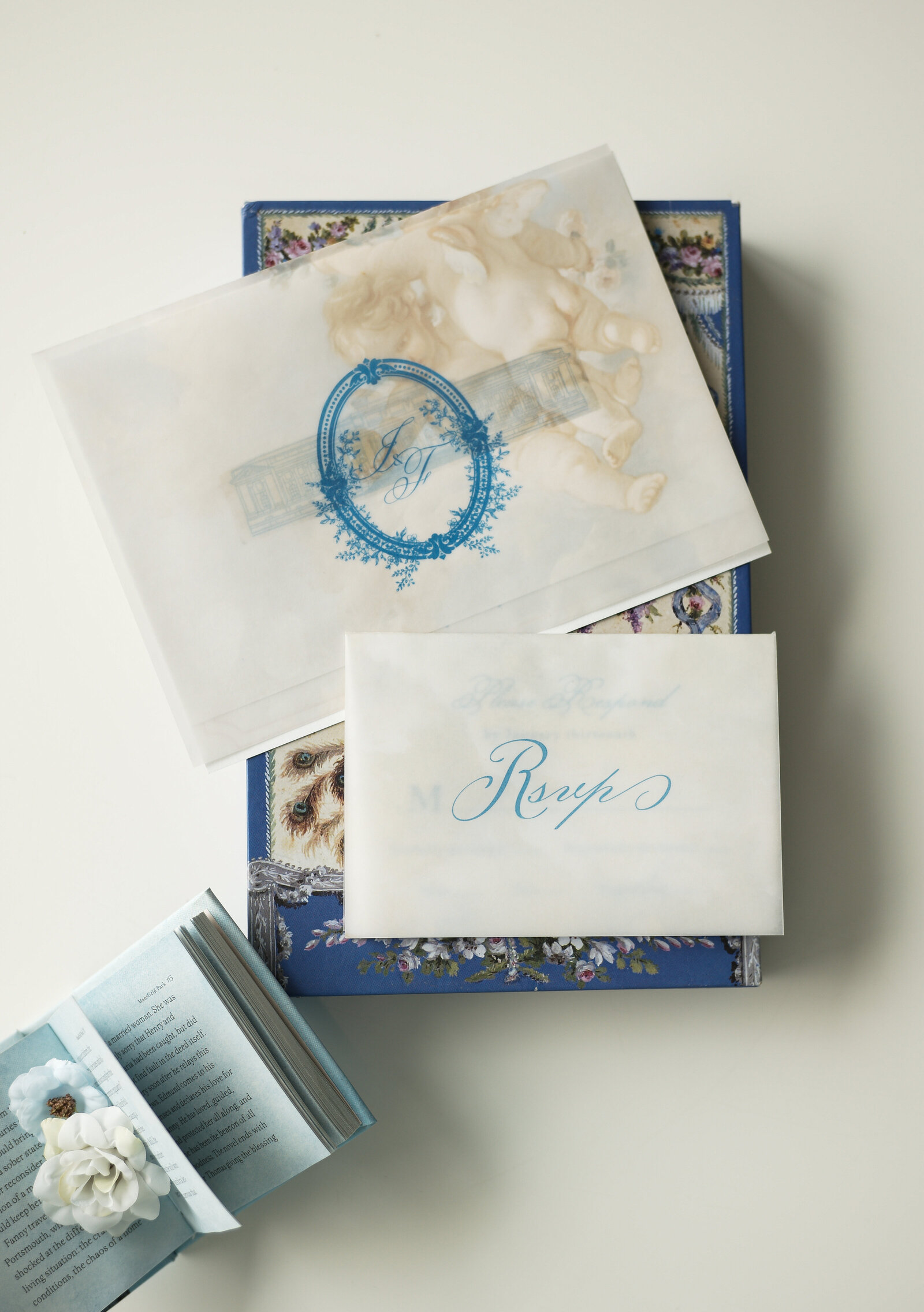 Luxury Wedding Invitation in The New York Public Library by The Layout Collective