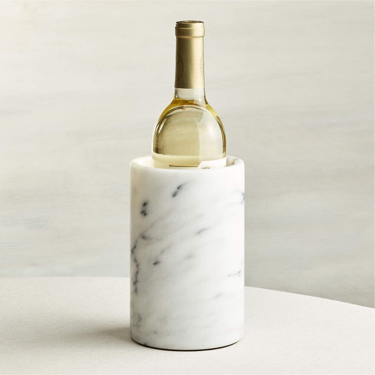 French Kitchen White Marble Wine Cooler