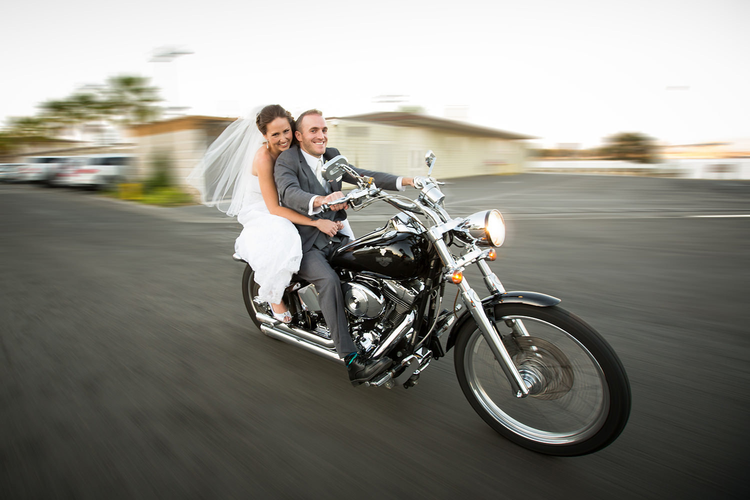 couple riding on motorcycle in coronado