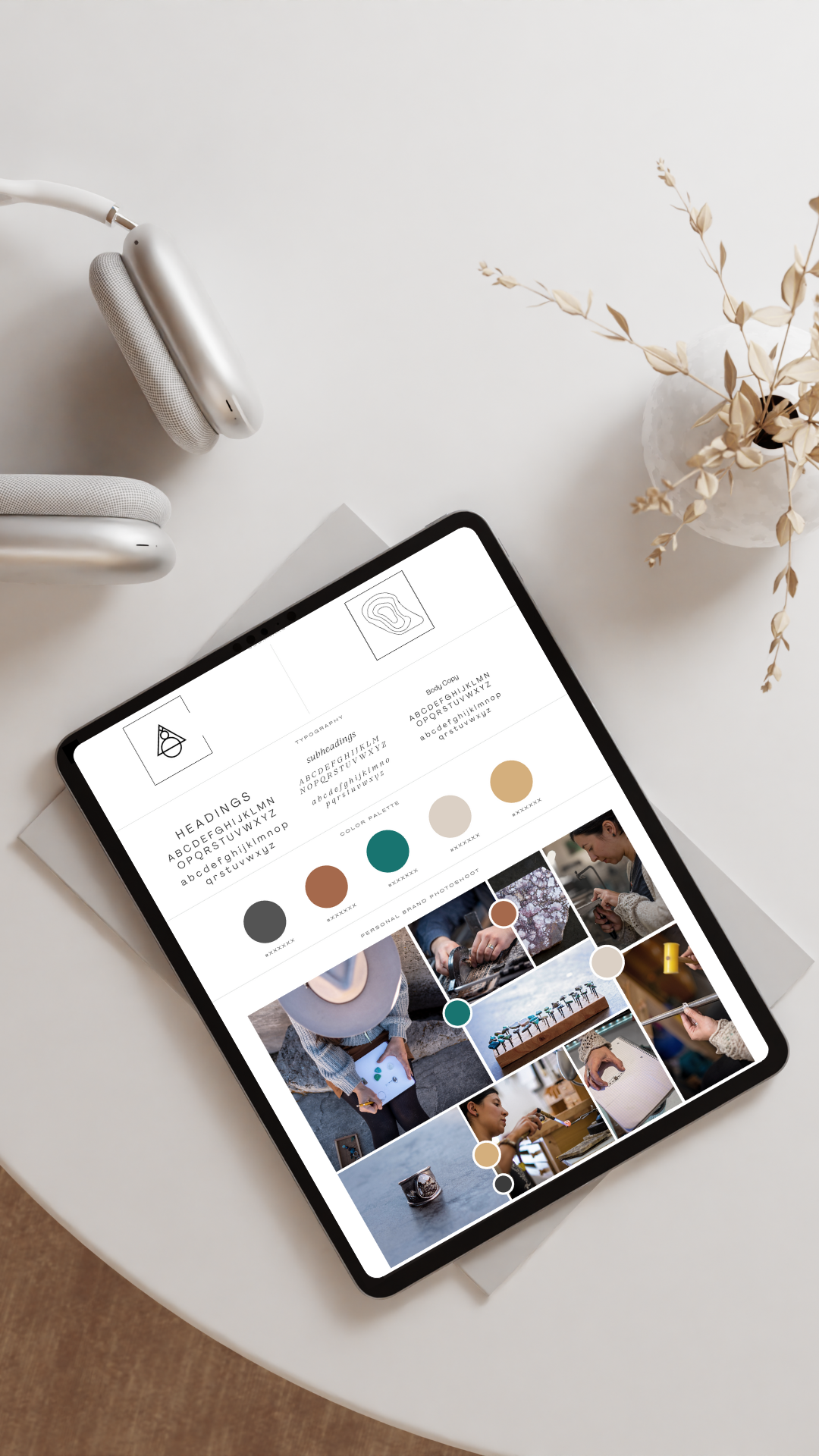 Minimal Aesthetic Ipad On The Table Mockup Instagram Story-3