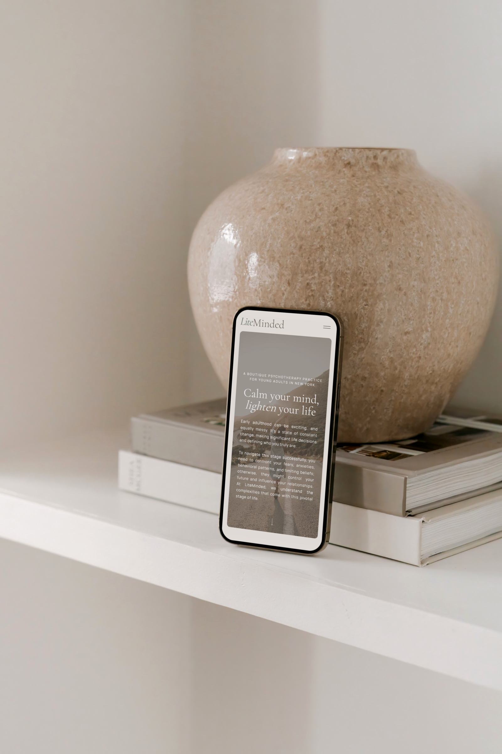 Lite Minded NYC - Website Mockup 3
