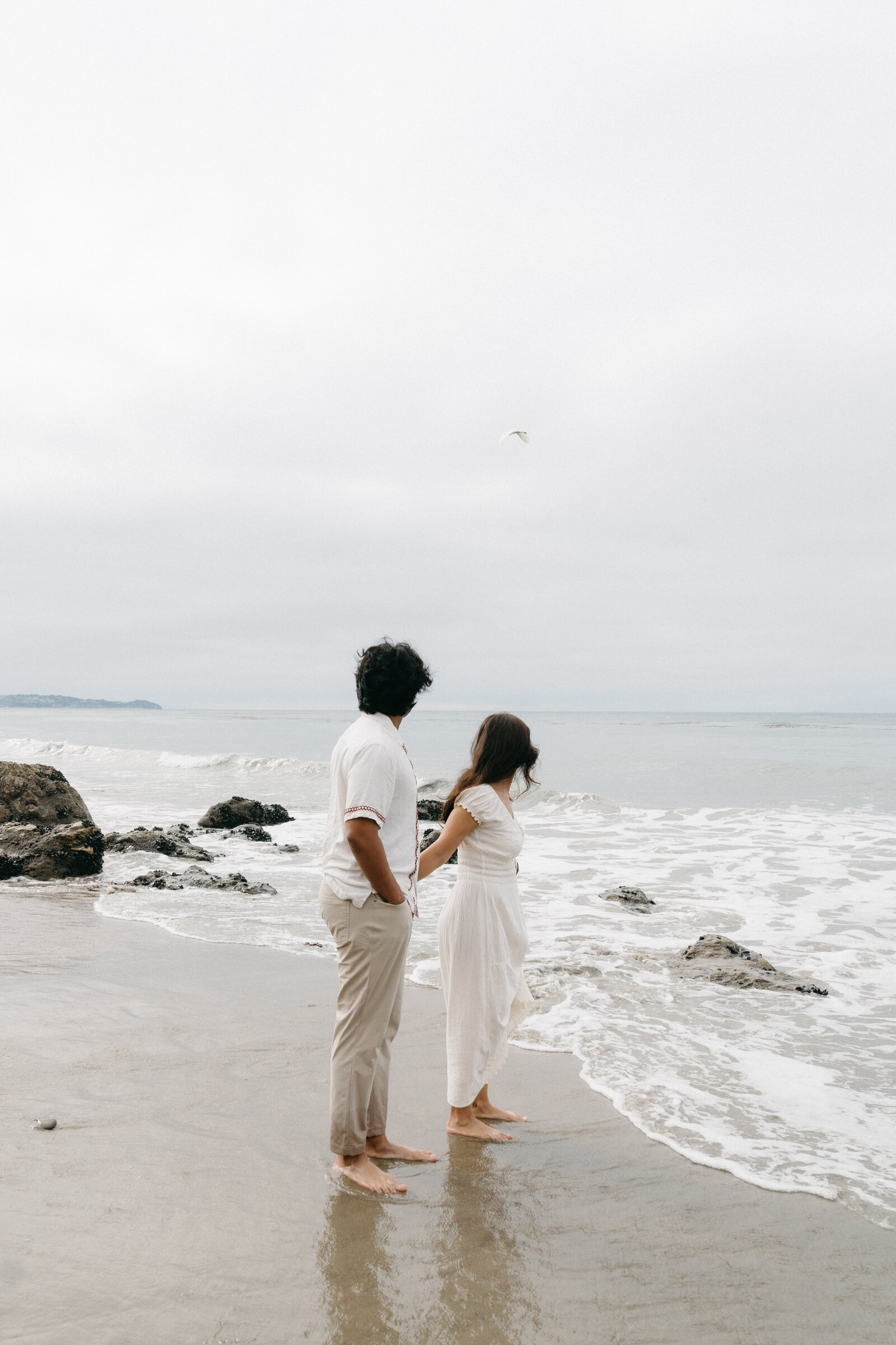 Cinematic Malibu CA Beach Engagement Session