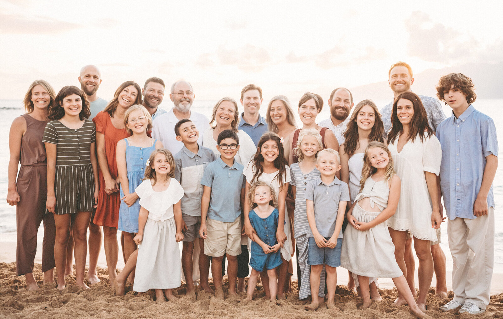 Family photographers on the beach