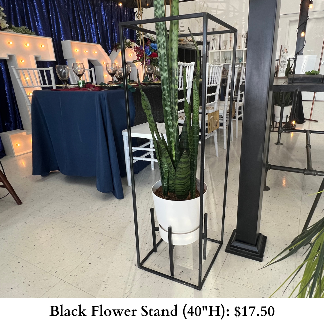 Black Flower Stand-884