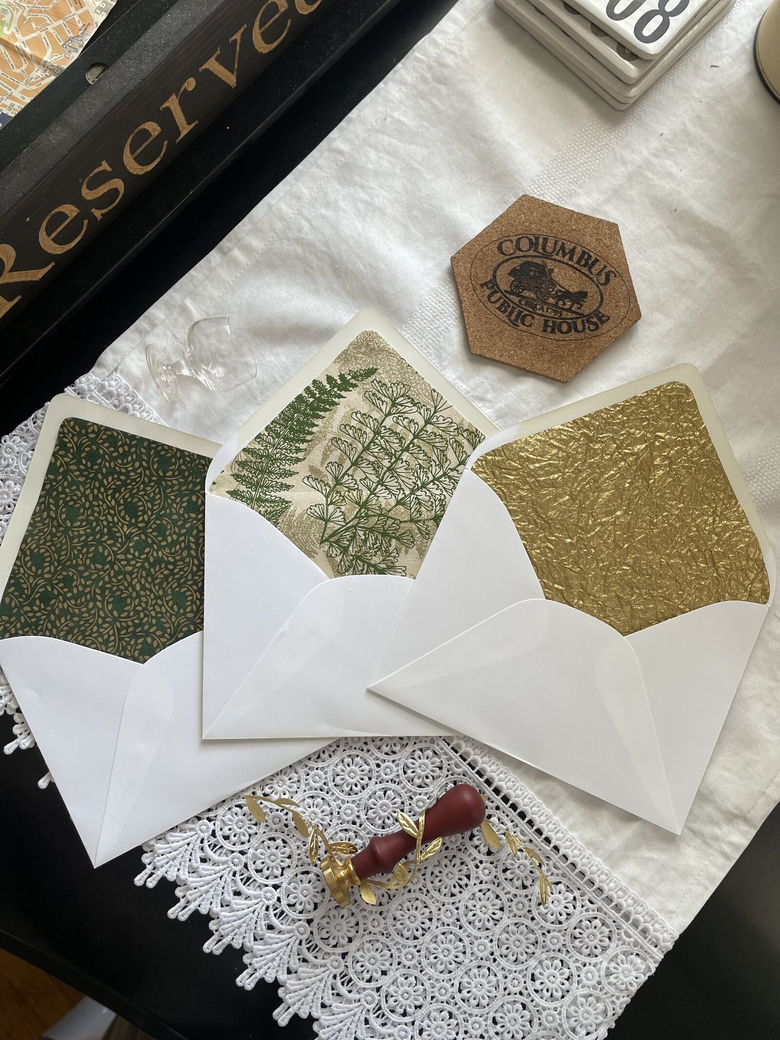 Custom envelope liners