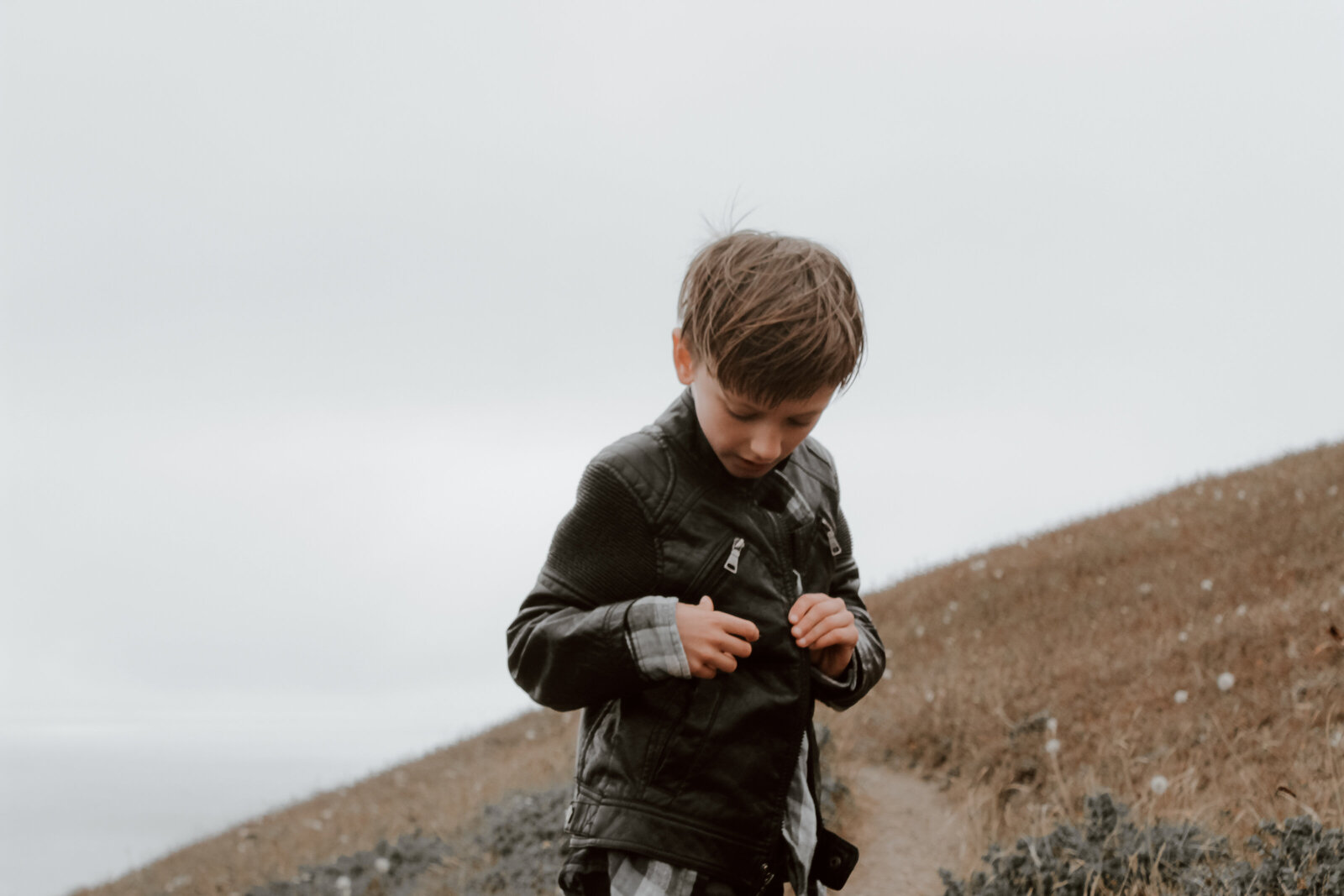 BoyJacketColdCliffPortraitPhotography