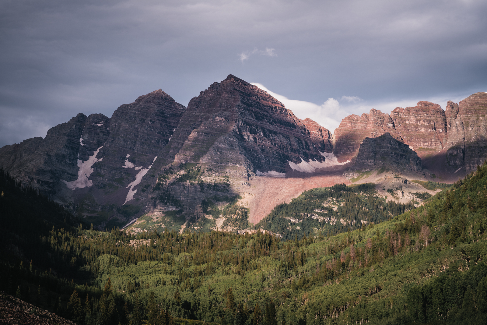 Maroon Bells and its alpine surroundings