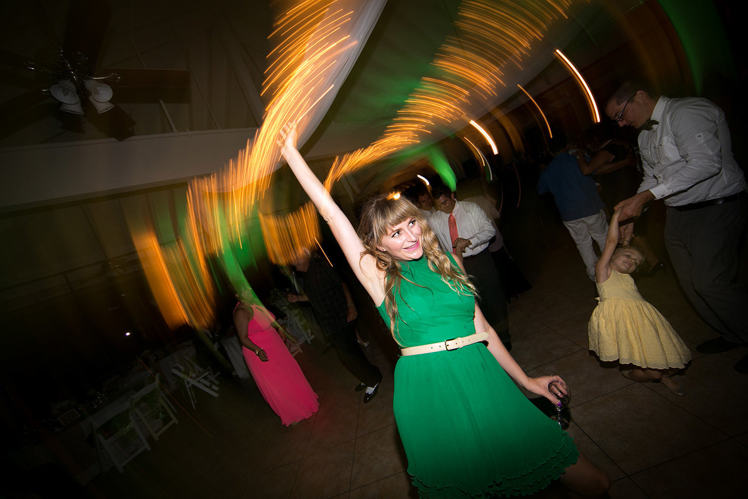 fun dancing picture with cool lighting