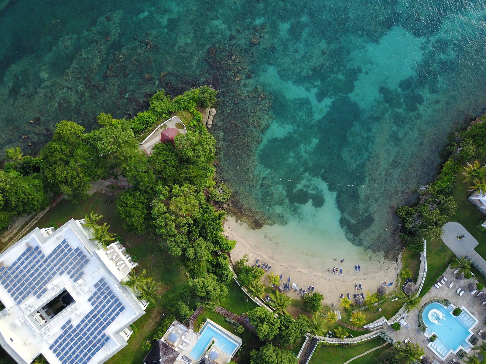 Aerial View Jamaica Resort WEdding