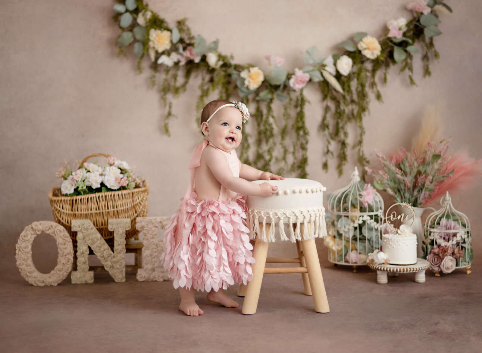 1st birthday studio photoshoot