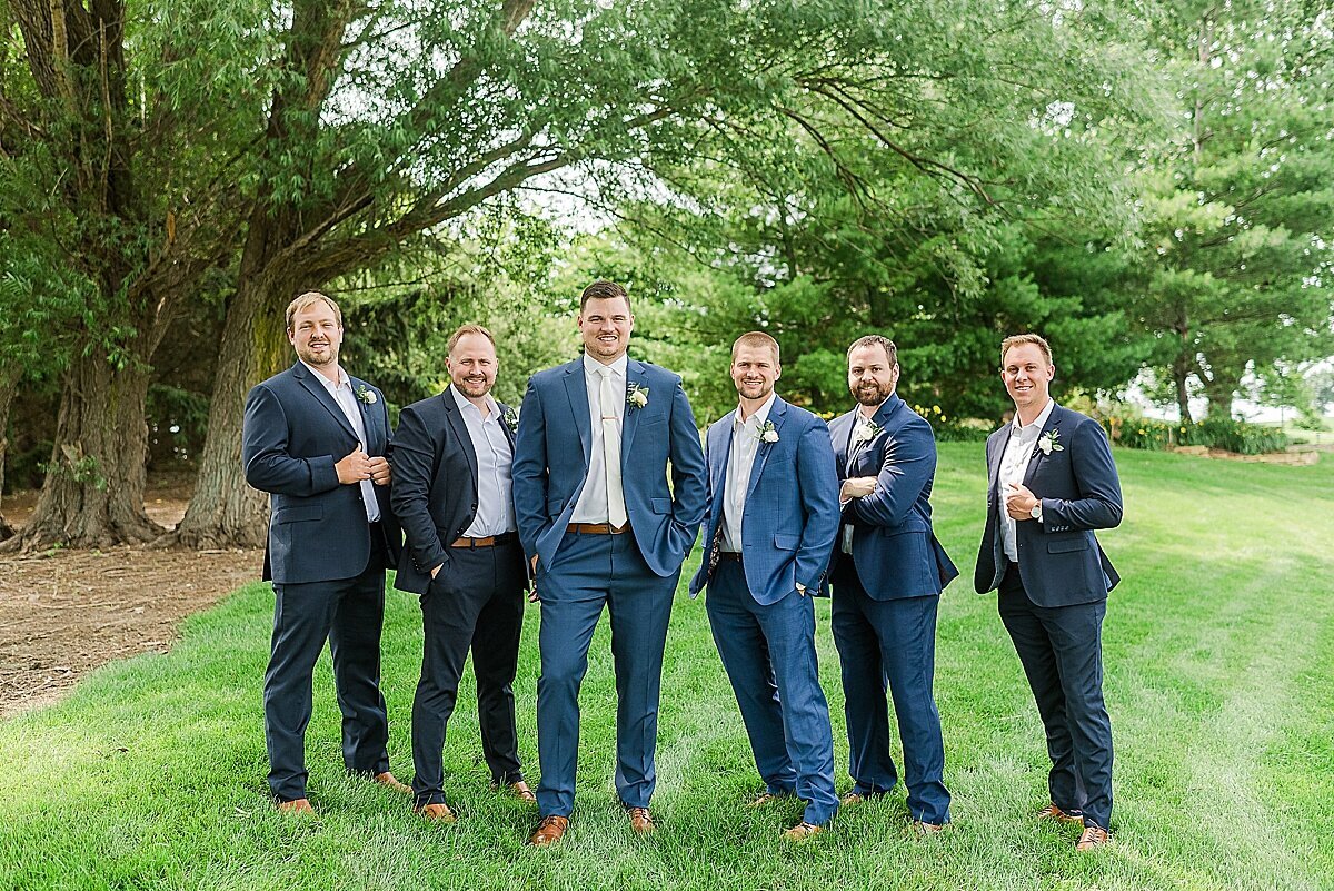 Mint Green & Navy Summer Wedding at Pear Tree Estate | Champaign, IL_0030