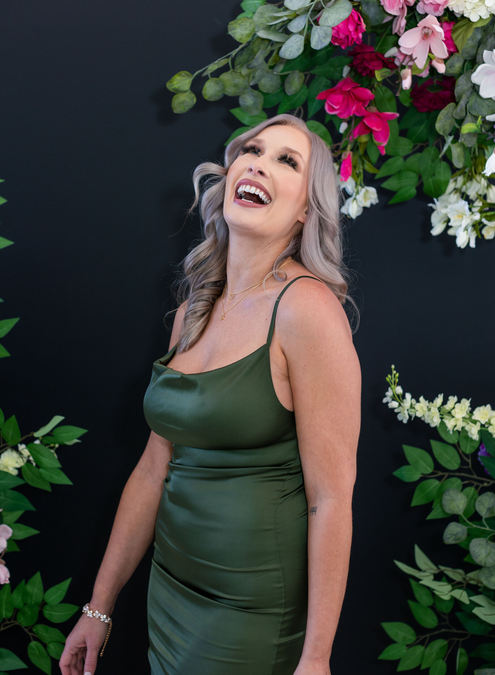 woman laughing