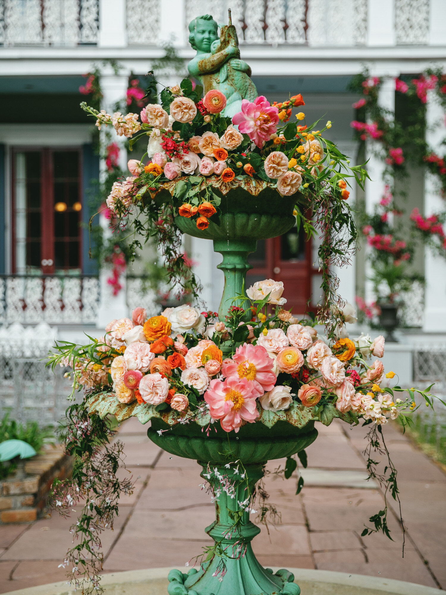 floral design at wedding reception