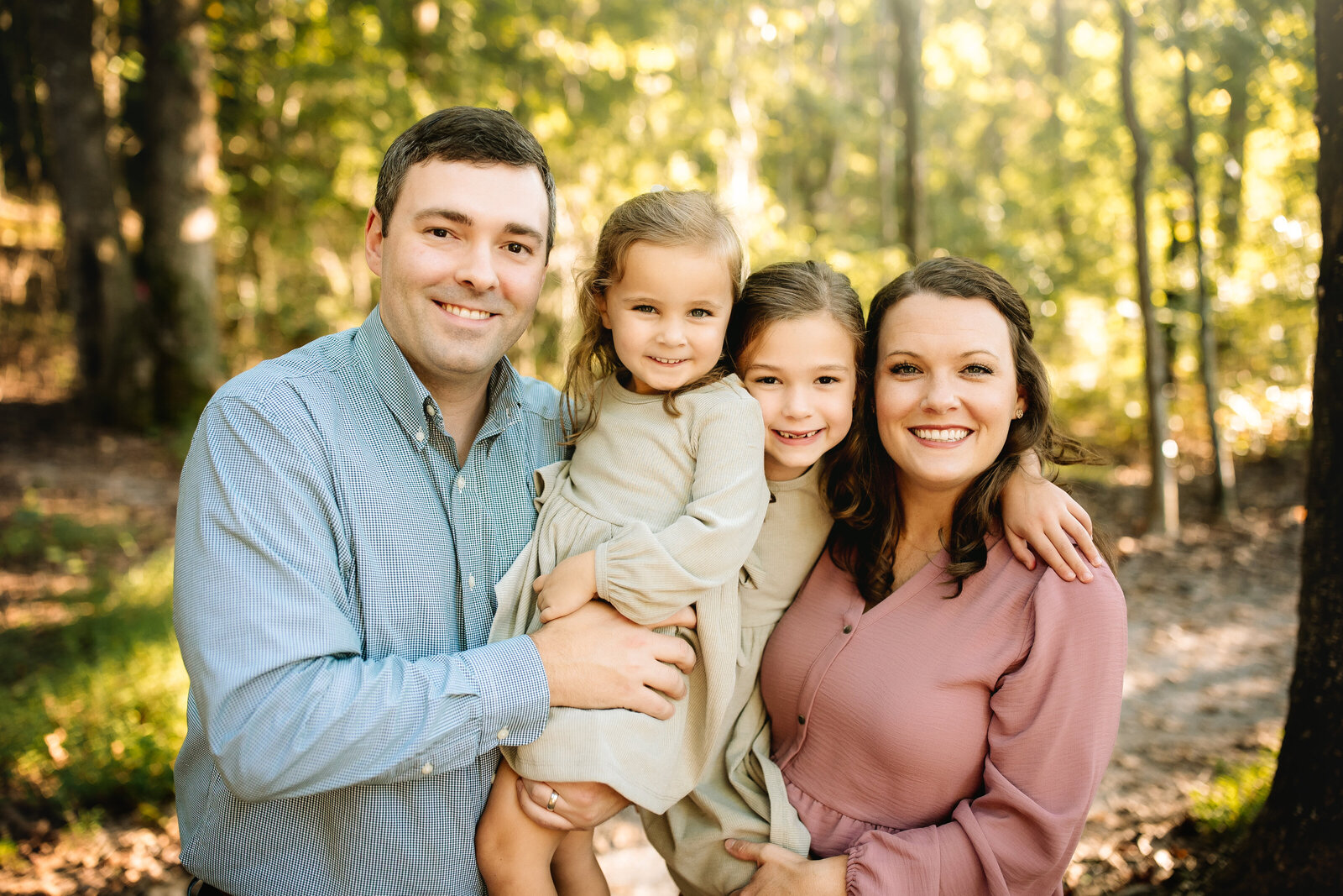 Family session at Cosby Lake near Birmingham