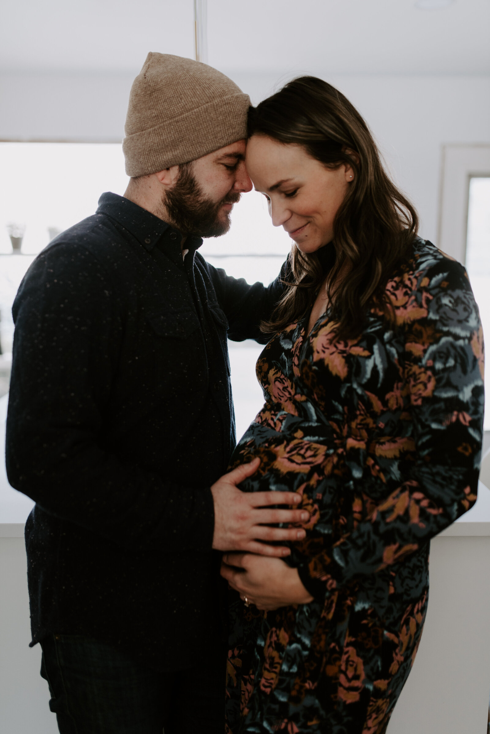 Indianapolis In Home Modern Maternity Session - Pelsue-23