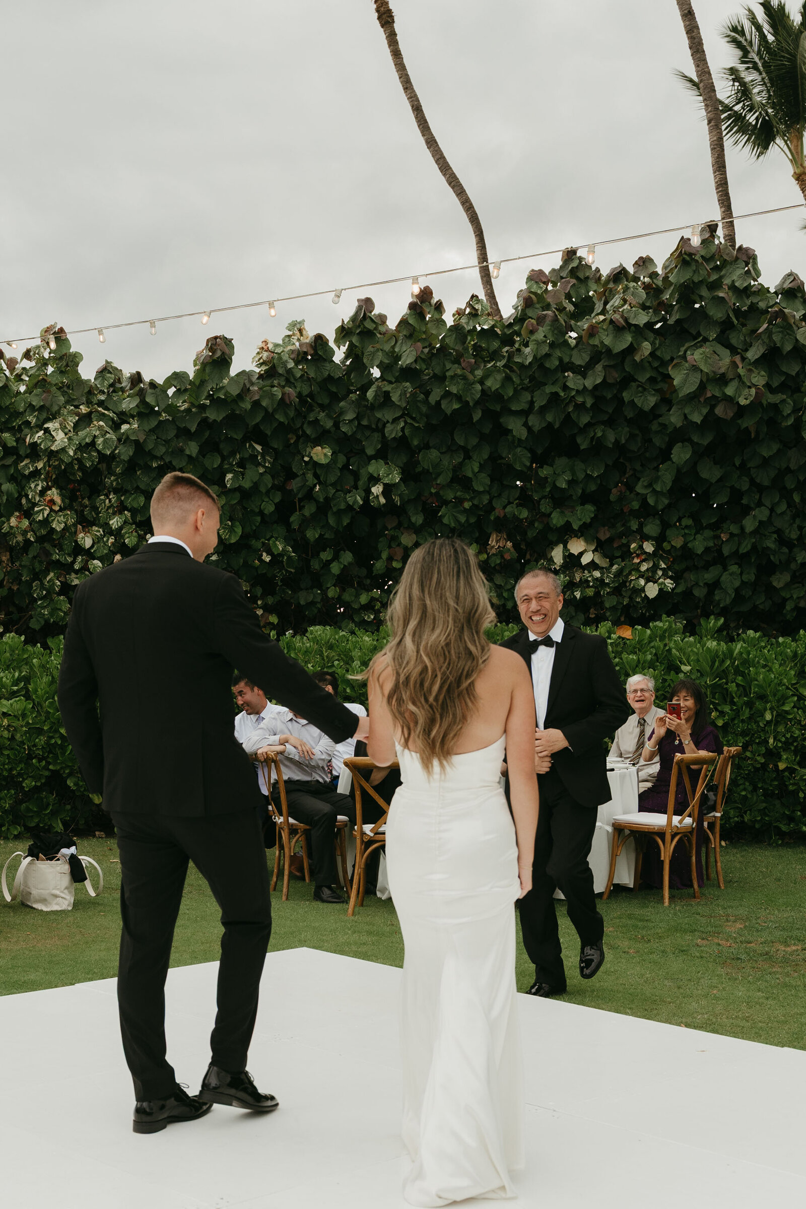 Kayli & Robbie first dance at Andaz Maui Wailea wedding