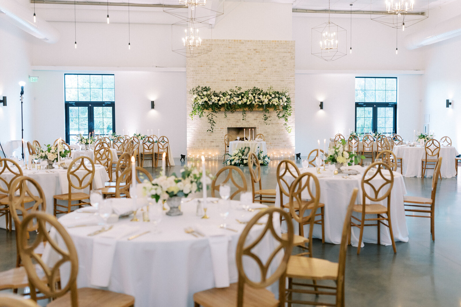 Classic White Wedding in the Great Room