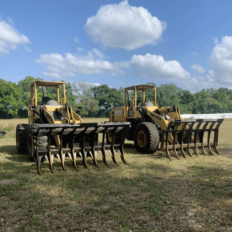 Photo of equipment used by Ray Hodge and Sons.