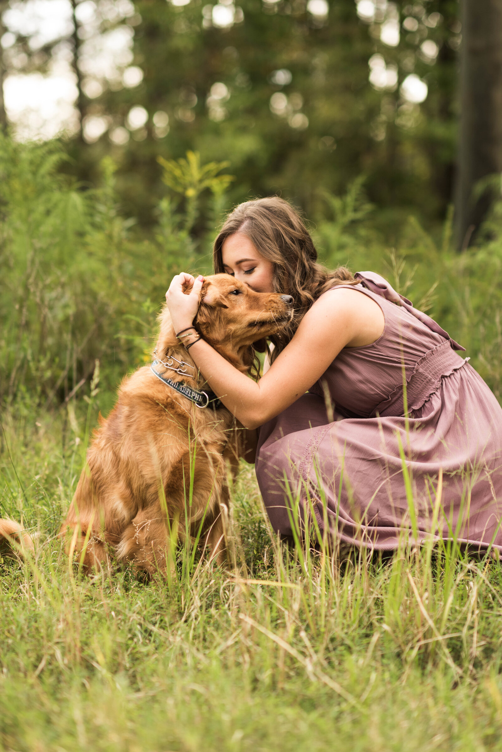 senior with dog laura matthews glen allen va