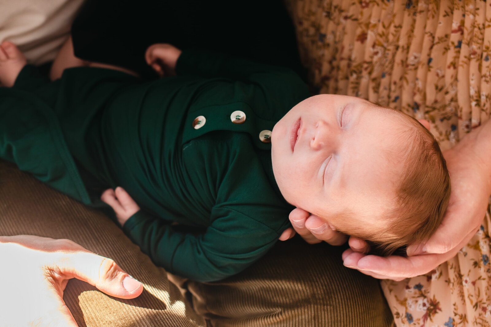 baby sleeping captured by a hudson valley newborn photographer.