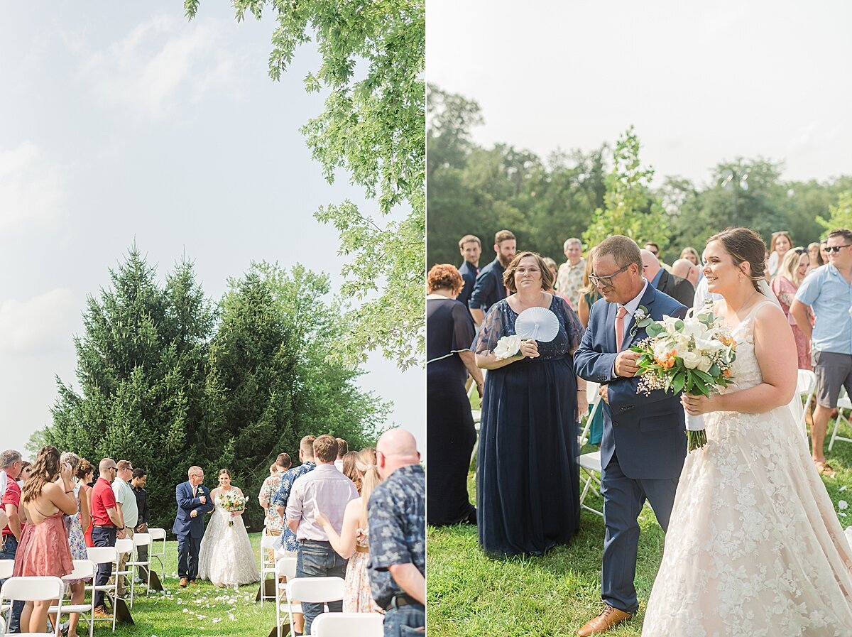 Navy & Rose Summer Backyard Wedding | Danvers, IL_0059