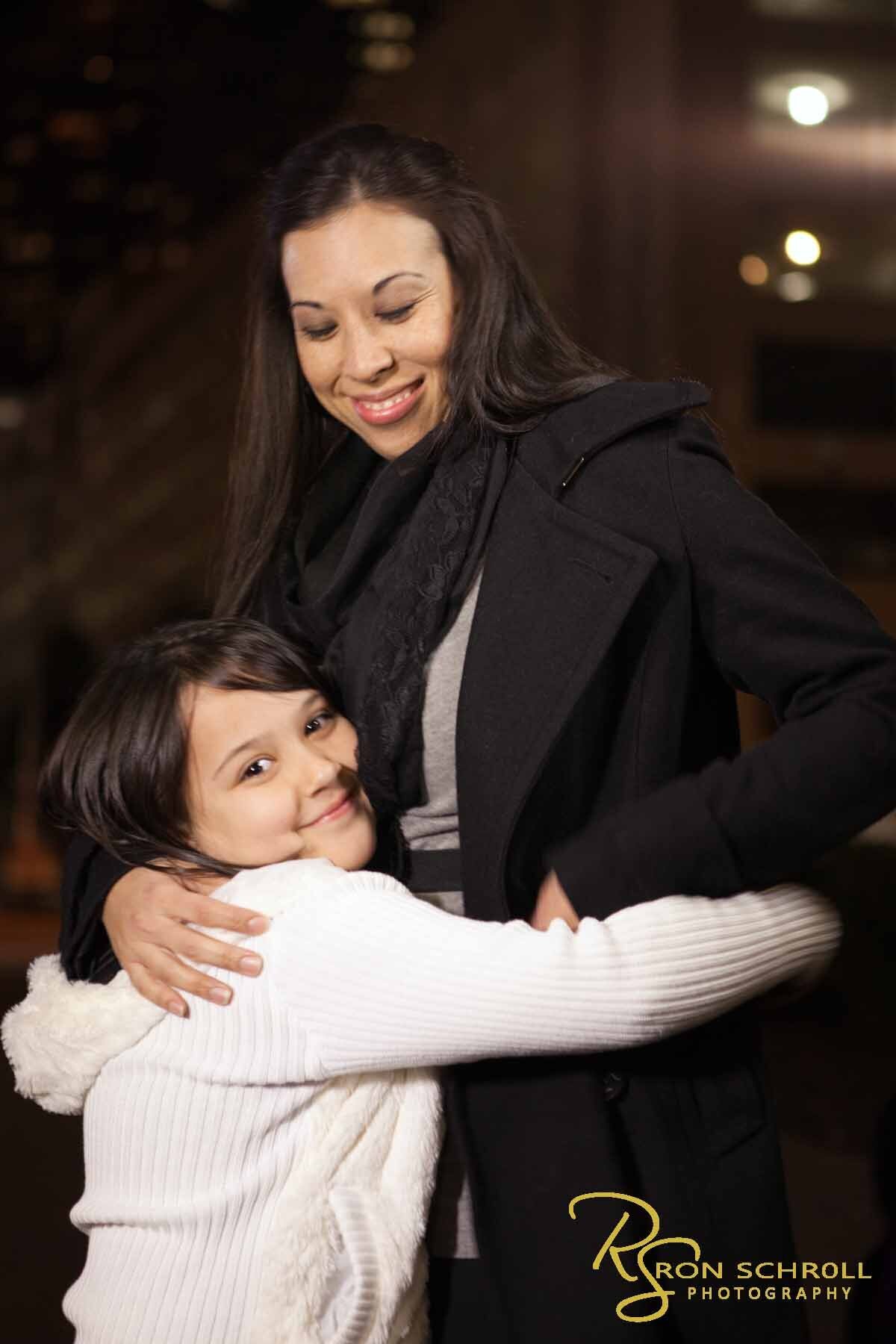 A mother and daughter in urban shoot for Mommy and Me photoshoot with Ron Schroll Photography in Charlotte, NC