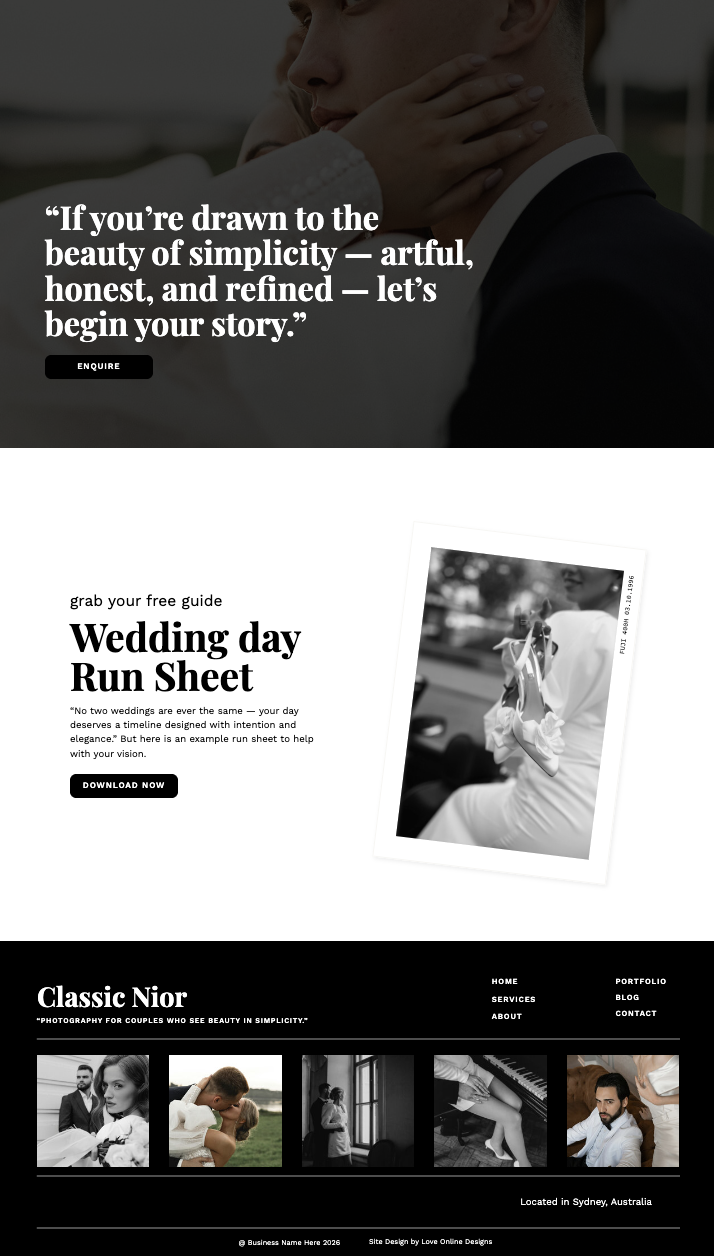 00004Love Online Designs -Classic Noir