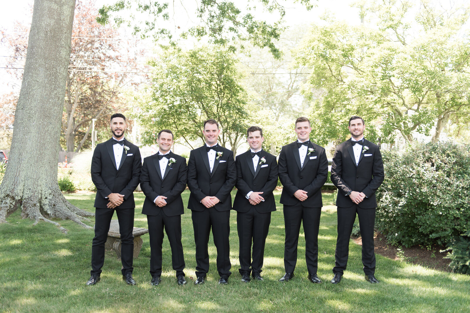 groomsmen black tuxedos_2