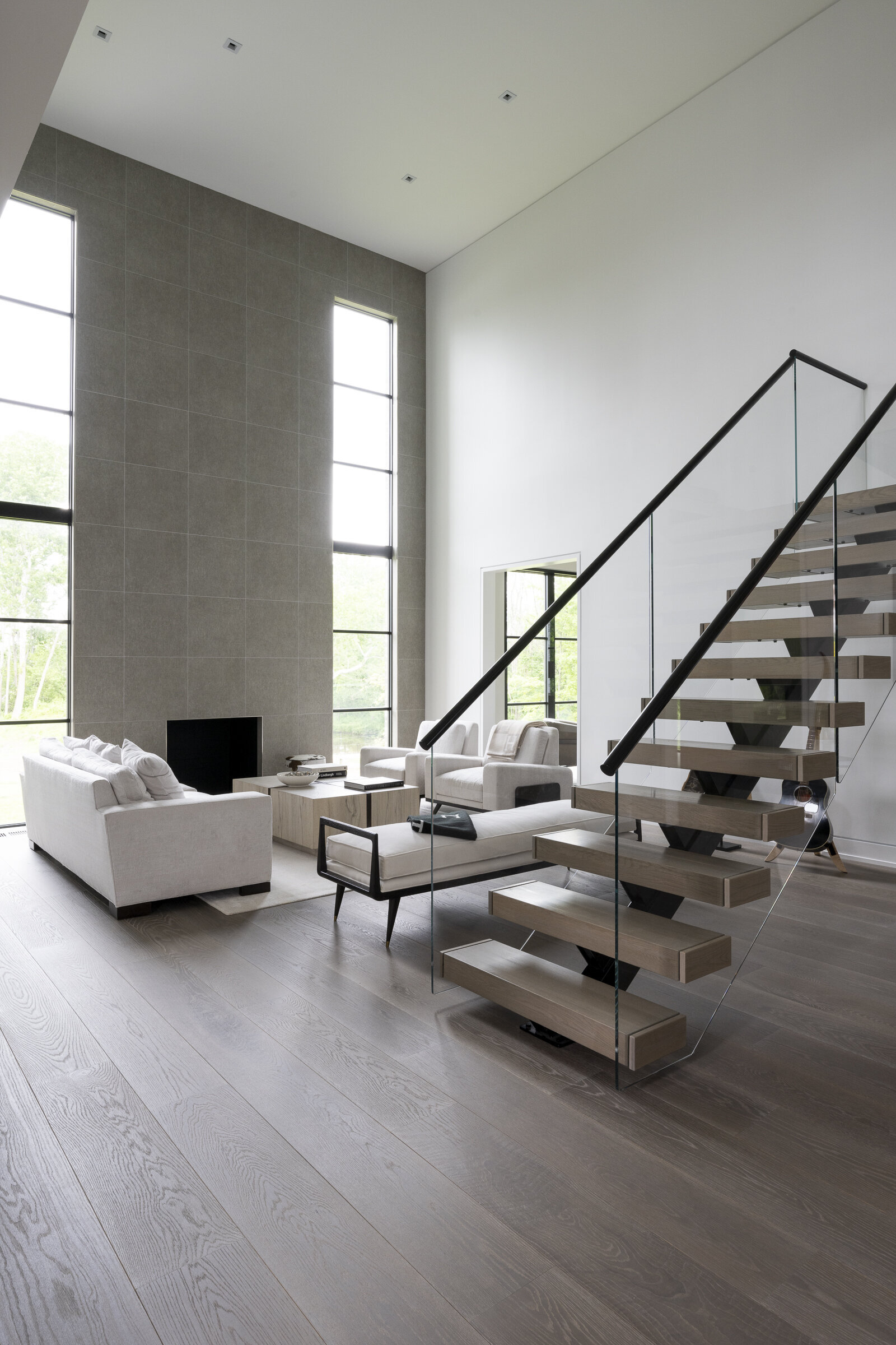 RDA Building Contractors New Jersey Modern Floating Staircase