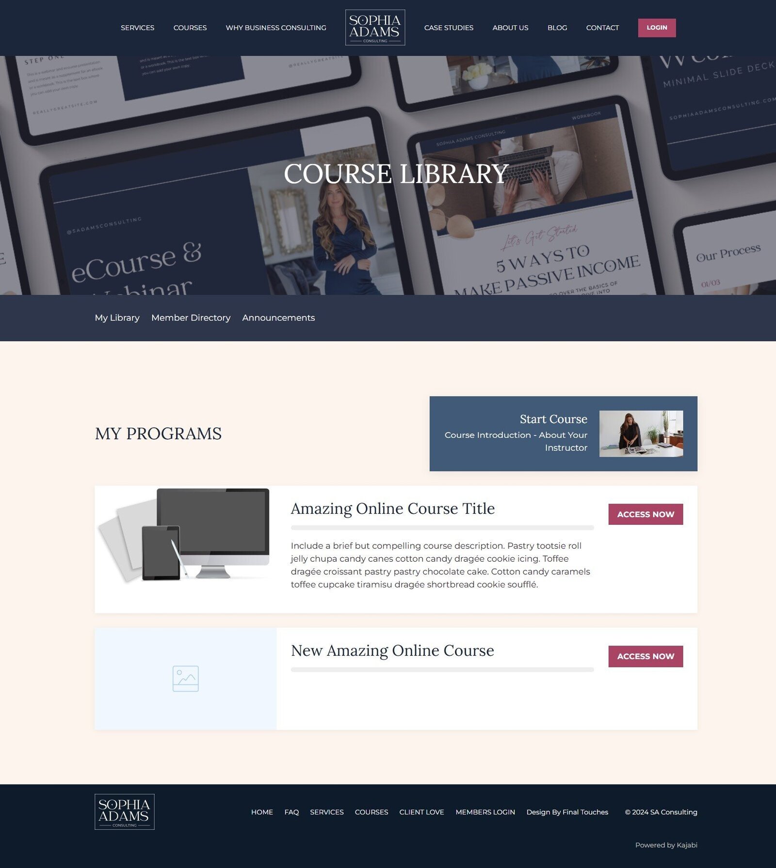 FT - BC Website Template - Memeber Library