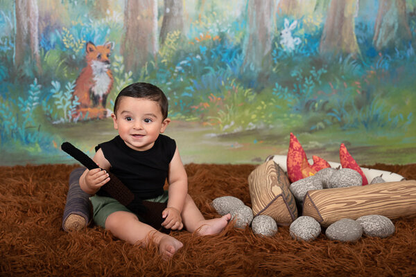 East Brunswick NJ Baby Photographer Sitter Little Hunter