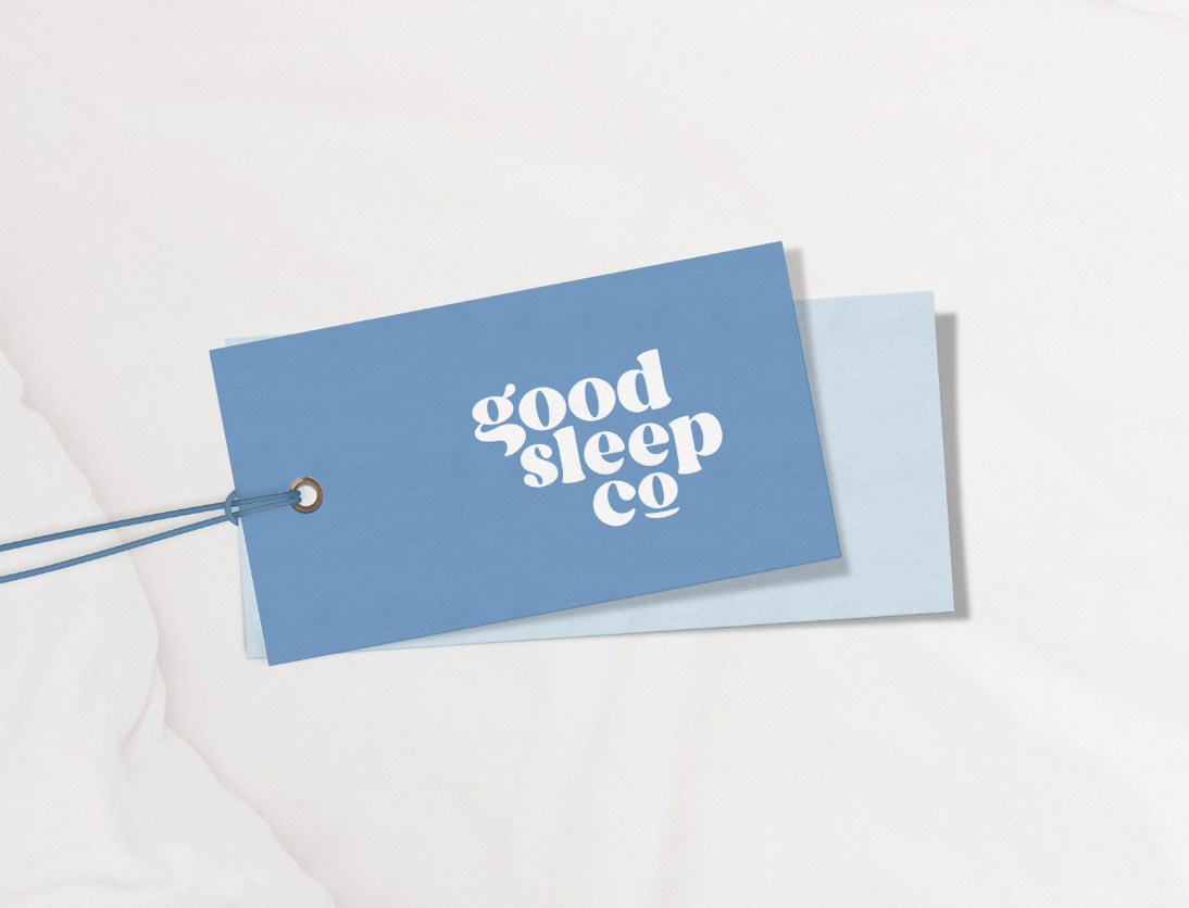 Melbourne Website Designer for Small Business - Crystal Oliver - Swing Tag for Good Sleep Co