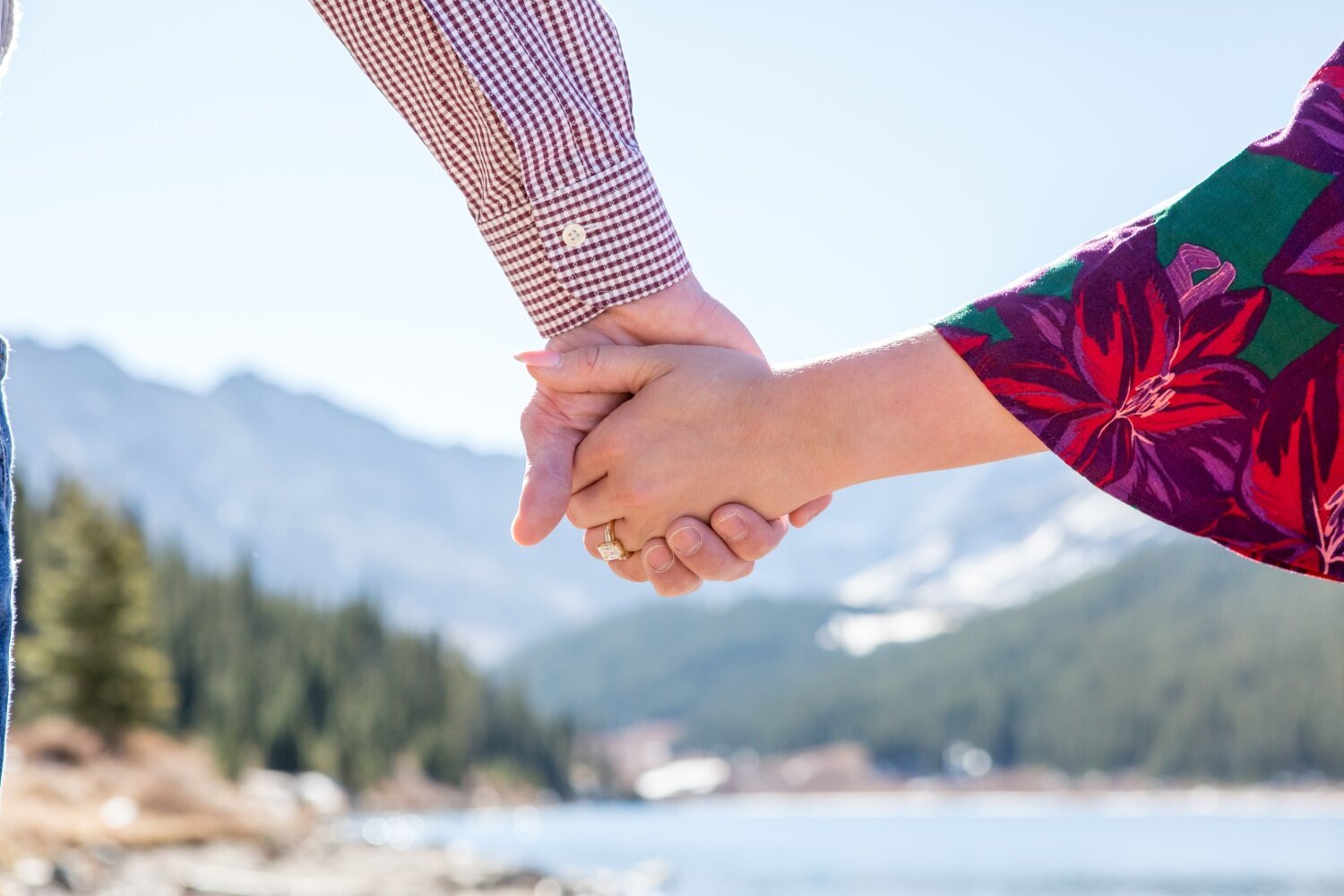 Proposal photography just outside of Breckenridge Colorado