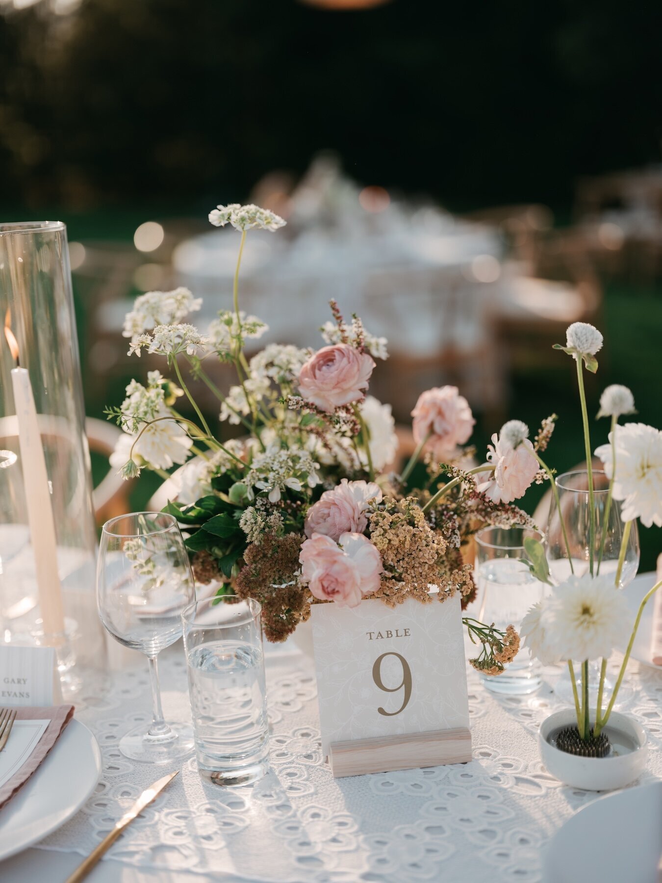 wedding-table-number-floral