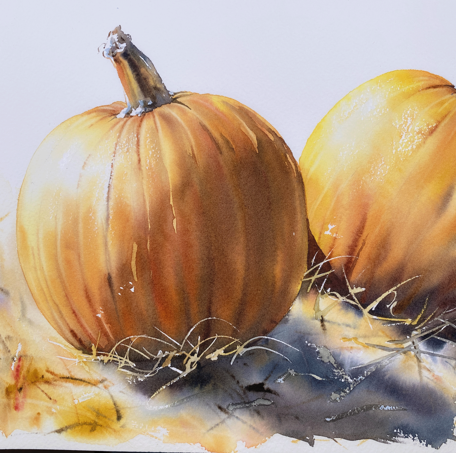 pumpkin-watercolor-painting