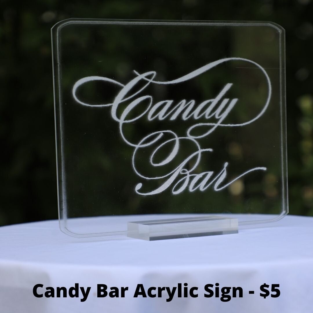 candy bar acrylic