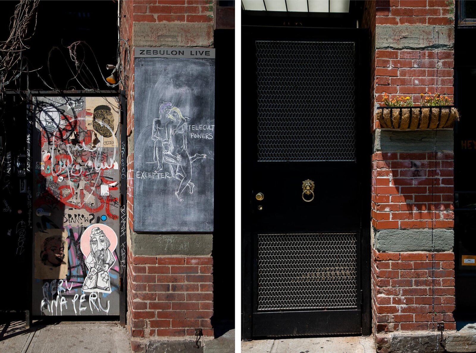 Zebulon was a music venue that closed in 2012. The building is now a modern residential building with a restaurant on the street level.