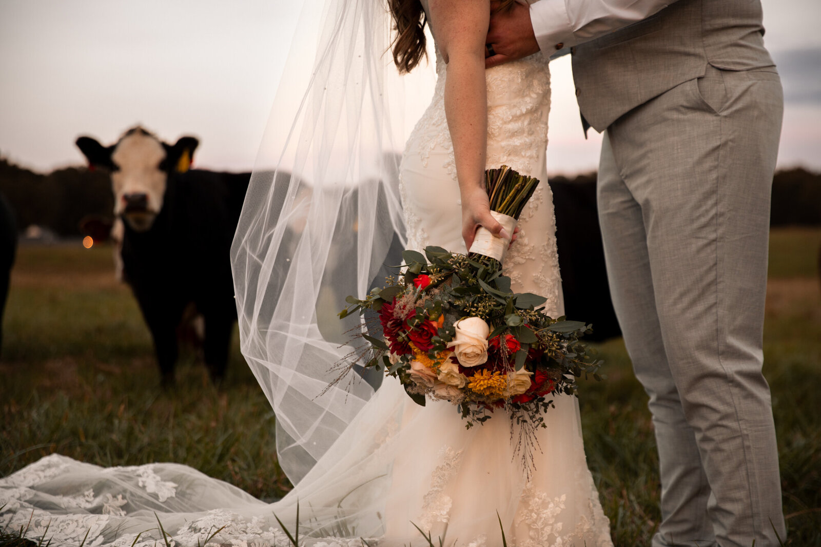 bride and groom portrait