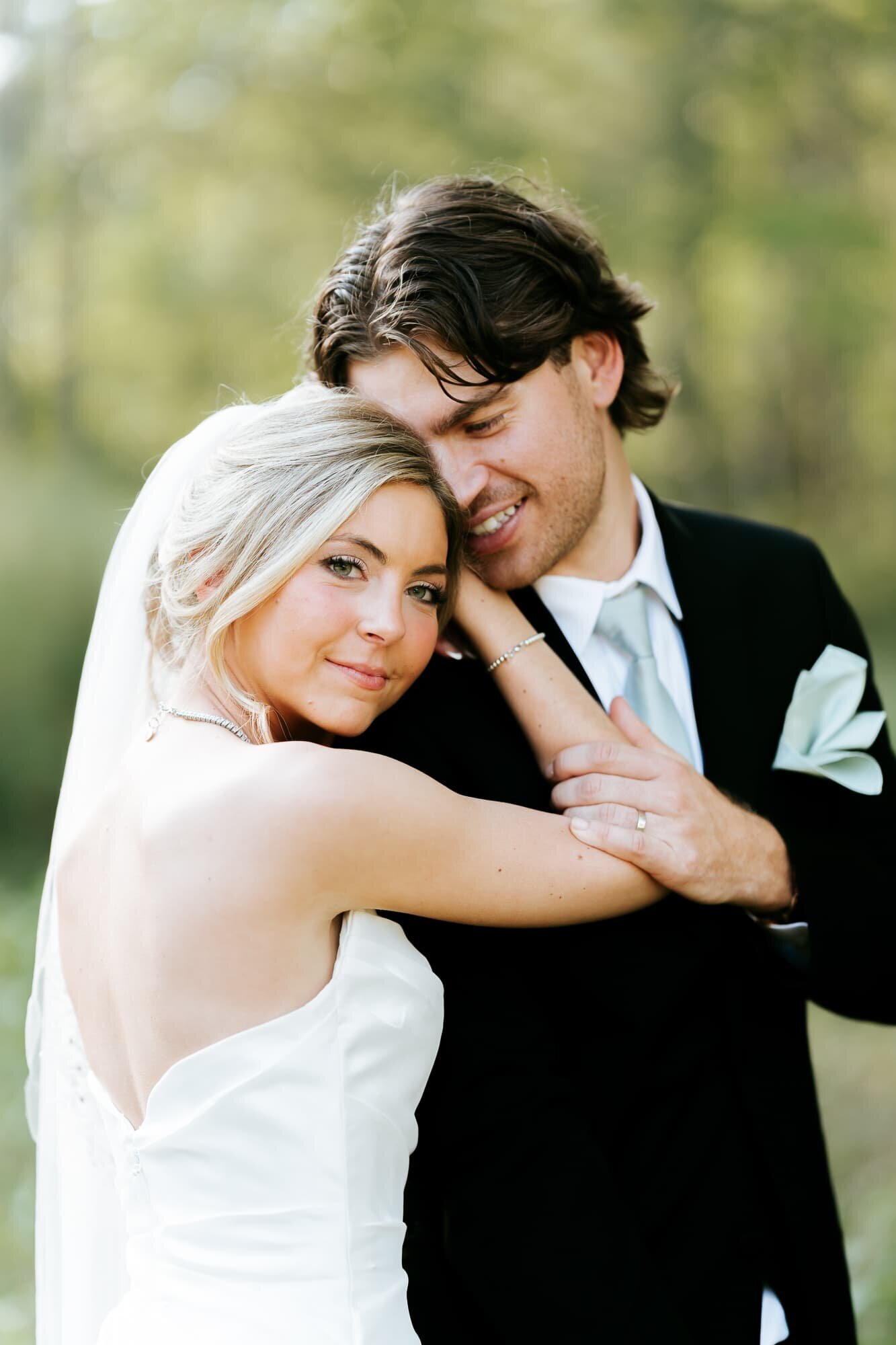 Couple portrait at Daisy Hill wedding venue in Lafayette Georgia 